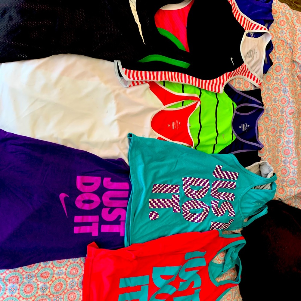 Multiple dry fit Nike wear